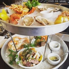 Seafood Tower at the Markthalle Oyster Bar